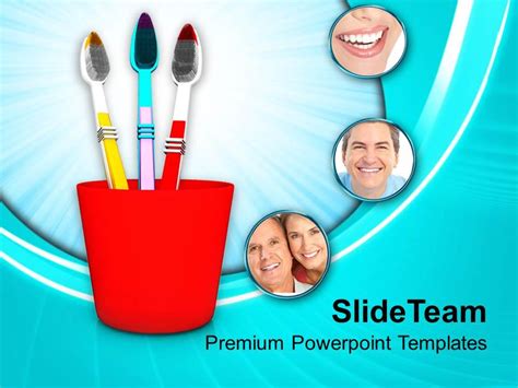 Dental Hygiene Related Items Powerpoint Templates Ppt Backgrounds For ...