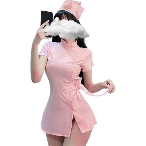 Sexy Costumes For Women Cosplay Nurse Lingerie Dress Seduction Hip Length Corset With Cute