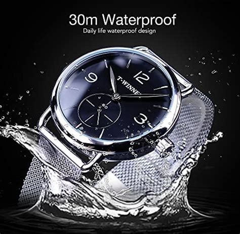 Reloj de pulsera mecánico automático analógico impermeable para hombre