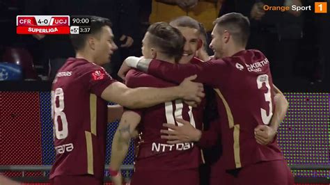 REZUMAT CFR Cluj U Cluj 4 0 Dominare totală a echipei lui Petrescu