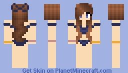 Blue Bikini Girl Minecraft Skin