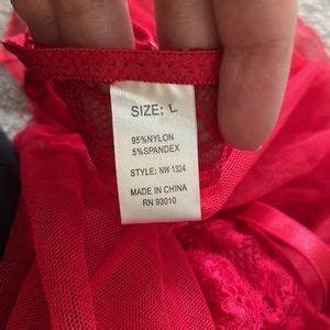 Intimates Sleepwear Red Lacey Lingerie Set Poshmark