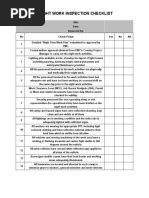 hot work permit inspection checklist