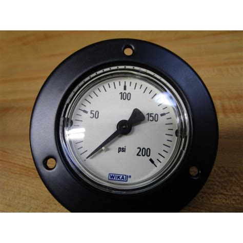 Wika 0 200psi Pressure Gauge 0 200 Panel Mount Mara Industrial