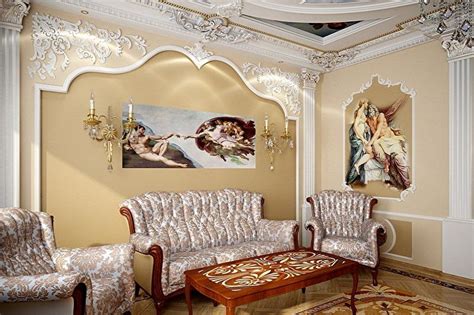 Лепнина из полиуретана: 80 фото и идей для интерьеров