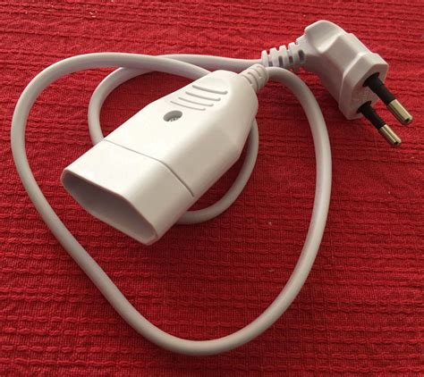 M Euro Verl Ngerung Mit Winkelstecker Eurostecker Kabel Weiss