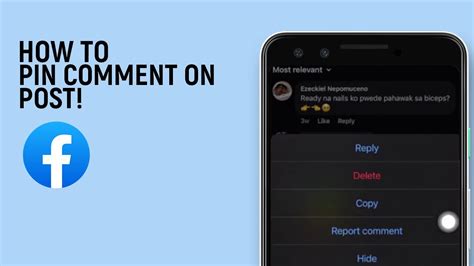 How To Pin Comment On Facebook Post Step By Step Easy Youtube