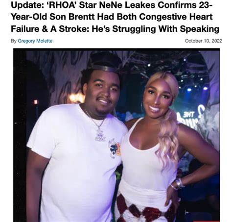 Nene Leakes Son Brentt Says He S Not Gay After Posting Tik Tok Video Joking That He Is