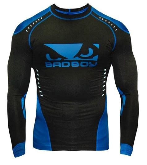 Рашгард Bad Boy Sphere Compression Top L/S - Black/Blue, цена, описание ...