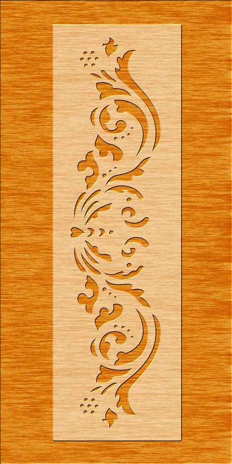 6 Decorative Panel Door Panels Stencil Templates Privacy Etsy