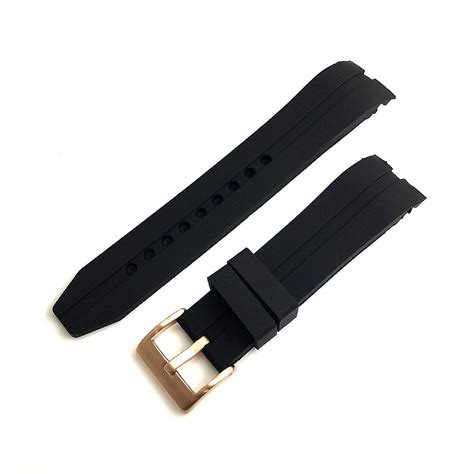 Citizen Compatible Curved End Rubber Silicone Replacement Watch Band