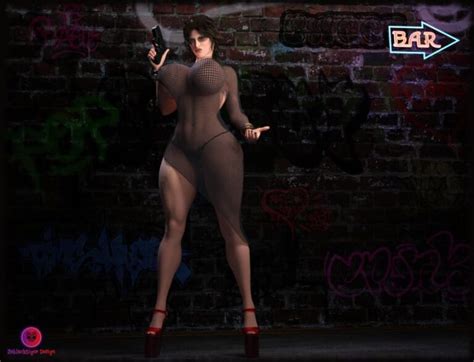 Tomb Raider Game Hentai Wide Hips Curvaceous Voluptuous Female Round Ass Cleavage Waist