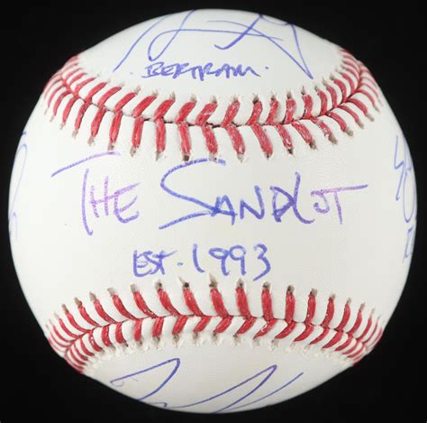 The Sandlot Babe Ruth OML Baseball Cast Signed By 6 With Tom Guiry Marty York Victor Di