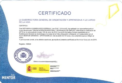 Certificado Aprobacion Curso