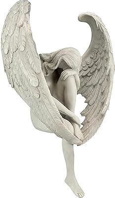 Amazon Veronese Design Nude Winged Grieving Male Angel White