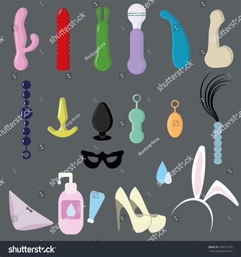 Sex Shop Vector Icons Symbols Set Stock Vector Royalty Free Shutterstock