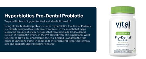 Amazon.com: Hyperbiotics Vital Nutrients Pro Dental Probiotic ...
