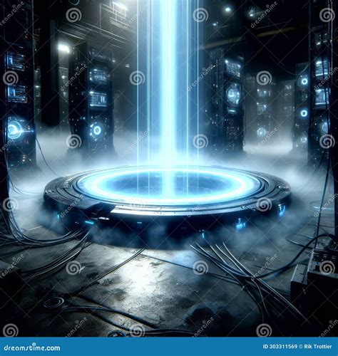 Wireless Energy Transfer Power Station Stock Image - Image of energy