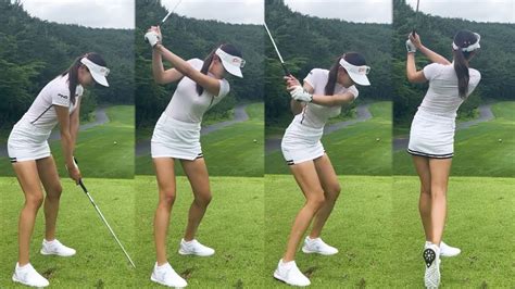 Klpga 프로 문정현 미녀골퍼의 멋진 골프 스윙 Youtube