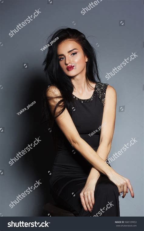 Beautiful Sexy Woman Fashion Model Brunette Stock Photo 568139953 Shutterstock