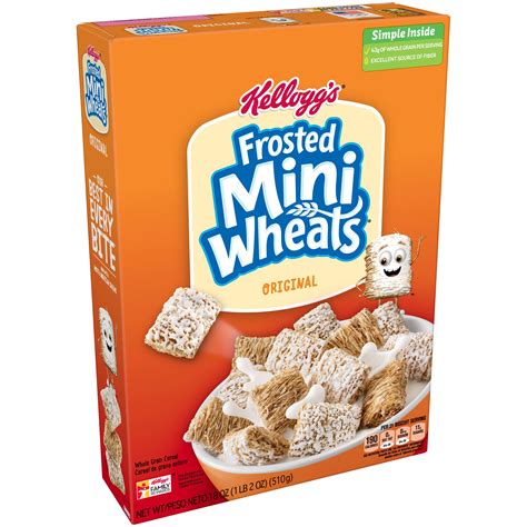 Kelloggs Mini Wheats Frosted Cereal Bite Size 18 Oz 1 Lb 2 Oz 510 G