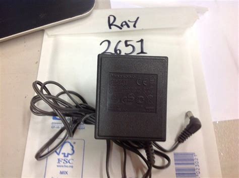 Genuine Panasonic PQLV207CE AC Adaptor 6.5V 500mA Eu Power Supply This ...