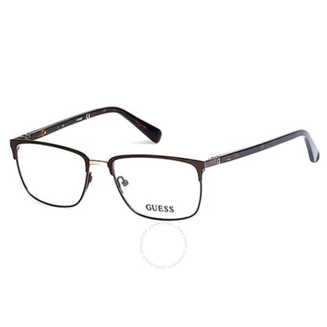 Guess Ladies Brown Rectangular Eyeglass Frames Gu189004954 664689782949 Eyeglasses Jomashop