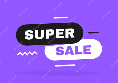 Premium Vector Super Sale Banner Design With Geometric Elements