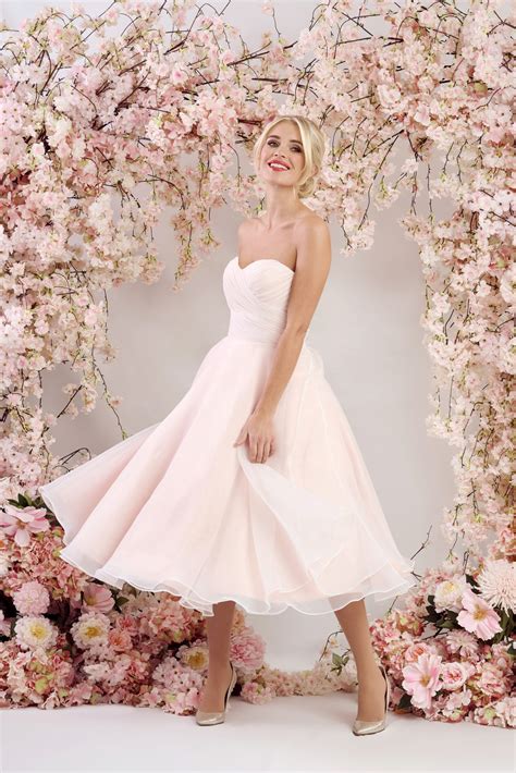 Sophisticated Mikado And Organza Satin Strapless Tea Length