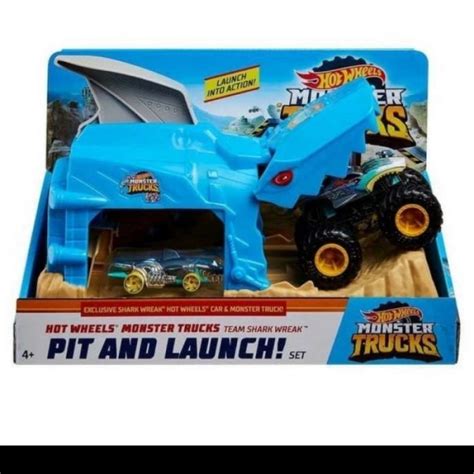 Promo Hot Wheels Hotwheels Monster Trucks Shark Wreak Bone Shaker Lutofia Shark Wreak Diskon