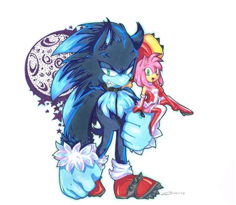 Werehog And Amycolour By F Sonic Sonic And Amy Sonic Marvel Movies