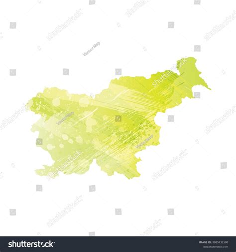 Vector Map Slovenia Isolated Vector Illustration Stock Vector (Royalty ...