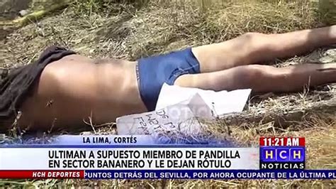 Junto a un rótulo dejan ejecutado a supuesto pandillero en La Lima