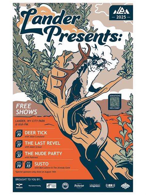 TOMORROW NIGHT The Nude Party Will Be At Lander City Park County