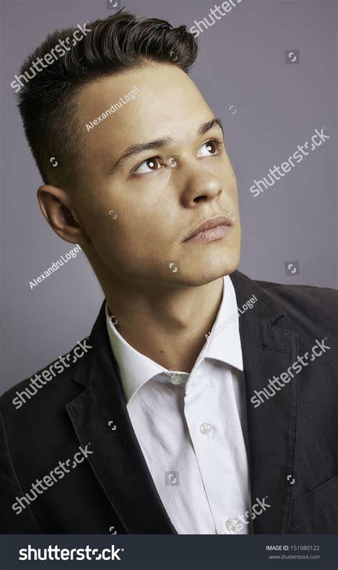 Handsome Man Formal Suit Profile Looking Stock Photo 151980122