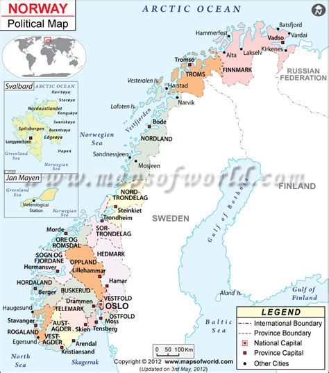 Norway Map Europe