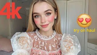 See Through Transparent Try On Haul Micro Transparent Lingerie Bikini Try On Haul Lina Try