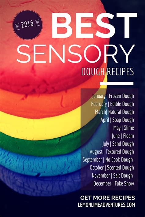 12 More Months of Sensory Dough Recipes