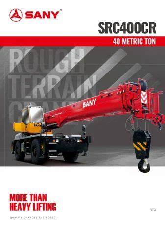 Sany SRC400CR Rough Terrain Crane At Best Price In Pune By Sany Heavy