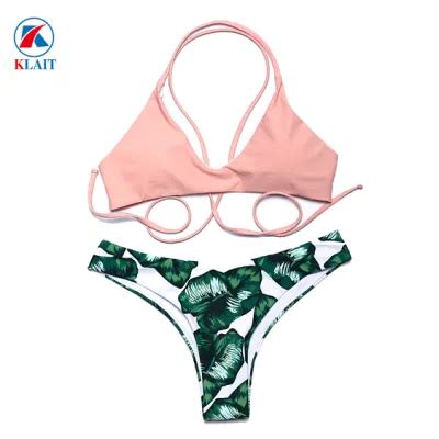 Factory Price Teenage Girls Sexy Two Piece Nylon Sexy Bikini China Swimsuit And Swim Suit Price