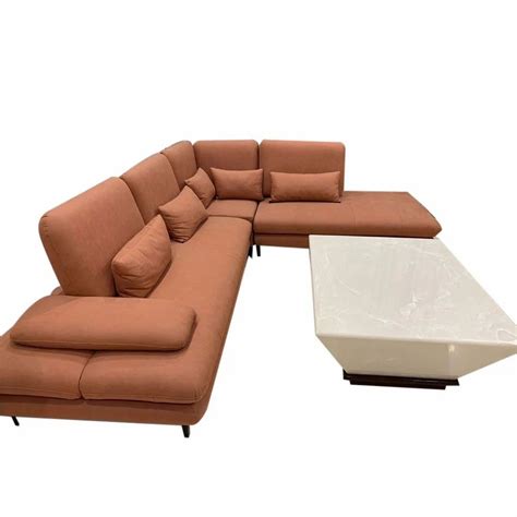 Seater Wooden L Shape Corner Sofa Set Without Lounger At Set