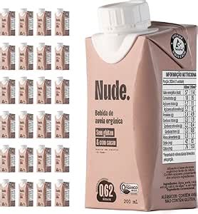 Pack Nude Leite De Aveia Cacau To Go 200ml Caixa 24 Unidades Amazon