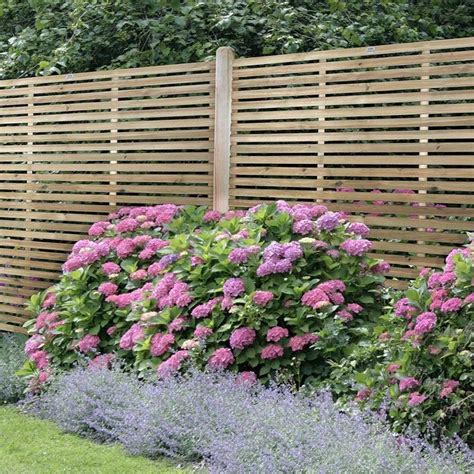 6ft High 1800mm Forest Contemporary Slatted Fence Panel Pressure