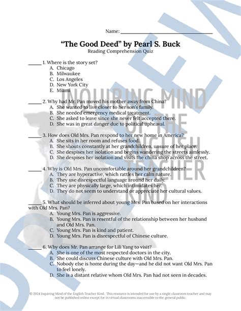 High School Short Stories Quiz, Close Reading, and Vocabulary Games