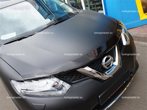 Дефлектор капота Nissan Qashqai SIM защита капота КАШКАЙ