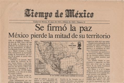 Tratado De Guadalupe Hidalgo 1848 Historia De México