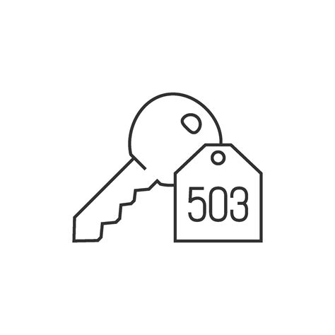 Key icon in thin outline style 38060553 Vector Art at Vecteezy