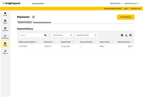 Viewing Your Payment History Brightspeed