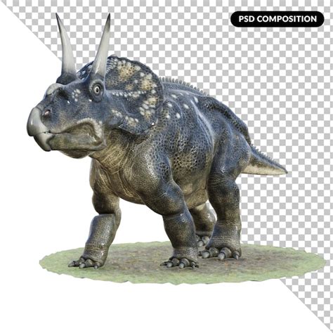 Premium Psd Dinosaur Creature Isolated 3d