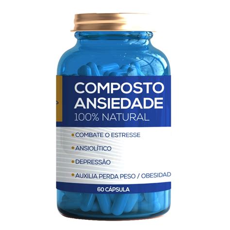 Qual O Melhor Remédio Para Estresse - Composto Ansiedade 100% Natural 60 Cápsulas Manipulart Estresse, Sono ...